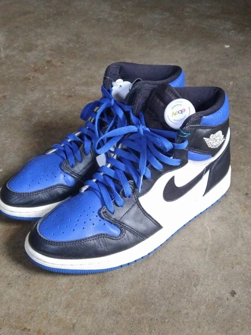 Nike Air Jordan 1 High - Royal Blue/Black/White Men 10